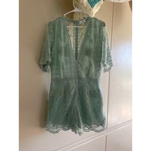 Mint green romper